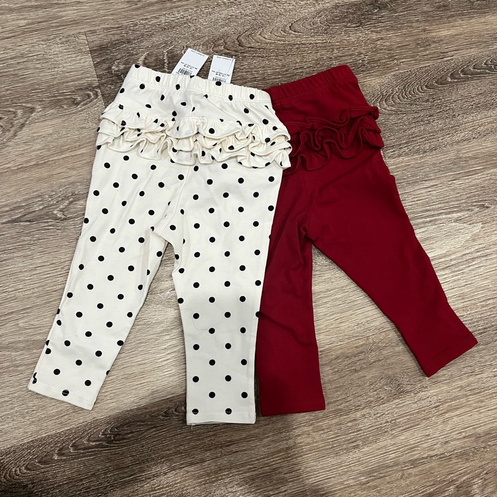 2pk Ruffle Leggings